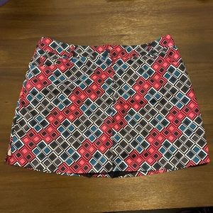 Slazenger Geometric Tennis Golf Skort Skirt Shorts Size 14 Made in India 104141